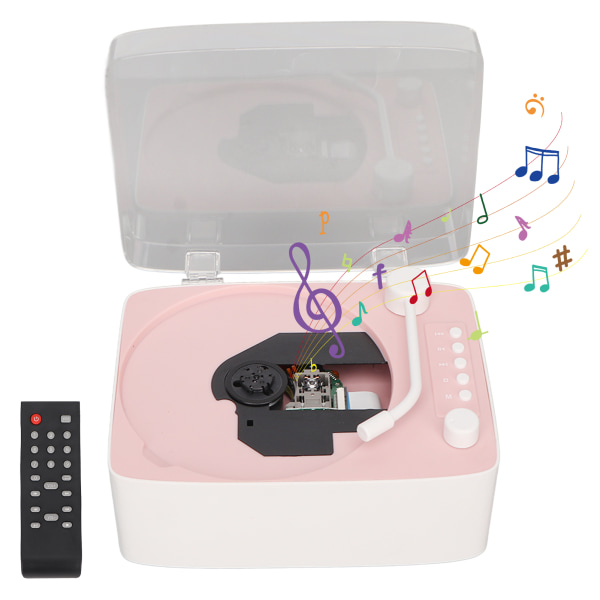 Bluetooth CD-soitin HiFi-äänikaiutin tukee AUX USB CD -musiikkisoitinta kaukosäätimen cover kotilapsille