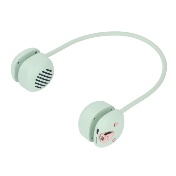 Bluetooth högtalare med hängande hals Trådlös fashionabel bärbar lätt minihögtalare med LED-ljus för utomhusljusgrönt
