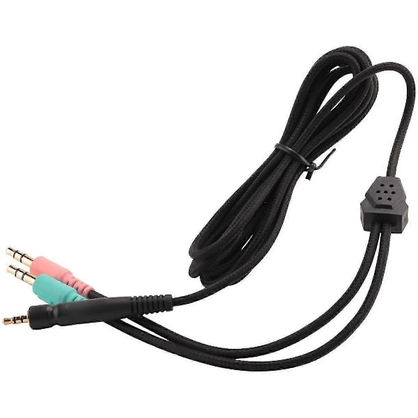 Korvaava kaapeli Sennheiser G4ME ONE GAME ZERO 373D GSP 350 / GSP 500 / GSP 600 -kuulokkeille (PC-versio 2 metriä) musta（PA）