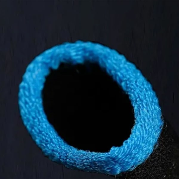 24 Stitch Carbon Fiber Gaming Finger Sleeves Anti Sweat Mobiltelefon Gaming Finger Sleeves Game Fingertips Black Blue