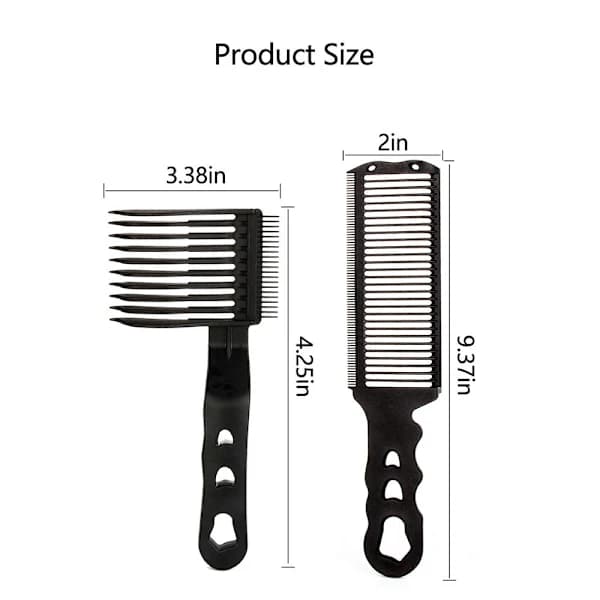 Barber Fade Kam Hårsikkerhetskam Buet Kam