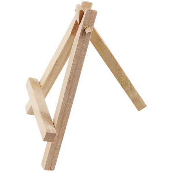 72 stk. 12,7 cm Mini Displaystativer i Tre, Staffelier, Bordstativer, Egnet for Barnehåndverk.pa