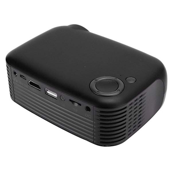 Mini Kannettava Projektori Kotitalousprojektorit 320 x 240 Resoluutio 2 tuuman LCD-näytöllä (100-240V) Musta US