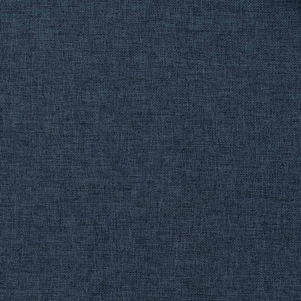 vidaXL Blackout Curtains with Hooks Linen Look 2 pcs Blue 140x245 cm Blå blue