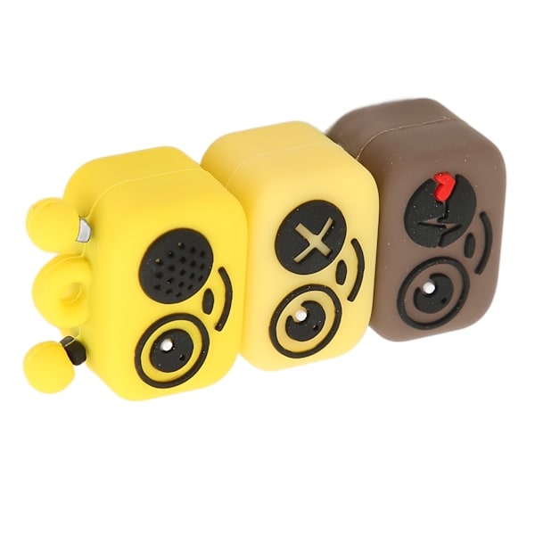 USB-muisti PVC Sarjakuva Mehiläistyylinen USB 2.0 Standardi Hot Swap Kannettava USB-muisti Toimistoon Yrityksille Keltainen 32GB