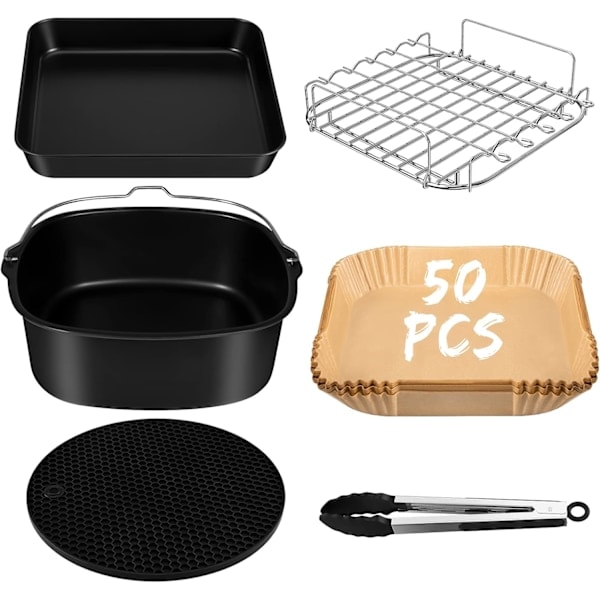 Paris_Airfryer-lisätarvikkeet kuumailmakeittimelle, sopii vain COSORI 5,5L, xxl 5,5