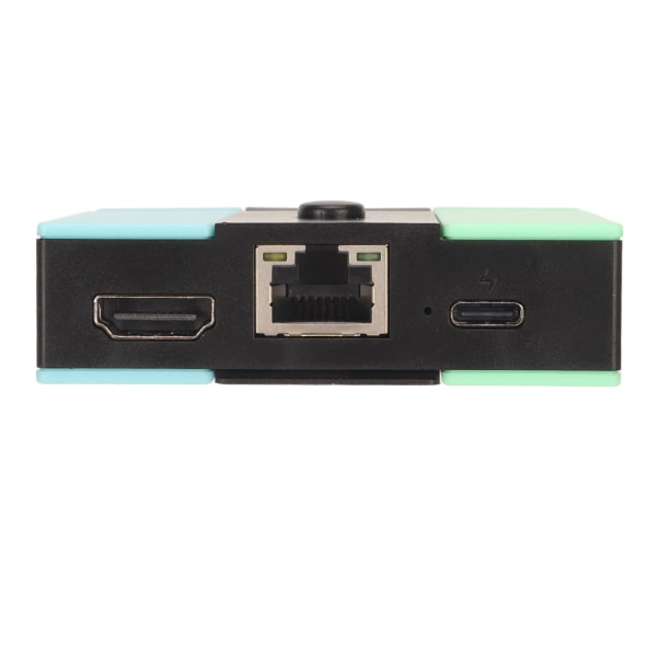 TV-dockingstation 5 i 1 2USB 45W USB C RJ45 HD multimediegrænseflade Gigabit Ethernet bærbar tv-dockingstation til switch blågrøn