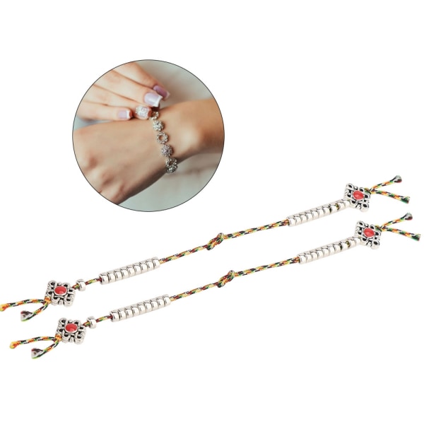 2 stk DIY Vintage Buddha Beads Counter Chain Armbånd Lage smykker Tilbehør Funn