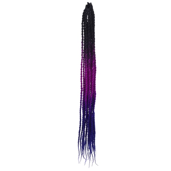 24 tommers kjemiske fiberfletter Punk Gradient Dirty Braid Weaving Braid Hair Extension 4#