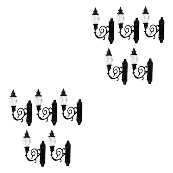 1/2/3/5 5x antik miniatyr vägglampa för DIY-tillbehör Stil A Style A 2Set