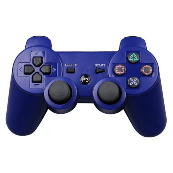 ps3 controller dual vibration PC computer controller USB trådløs bluetooth controller 360 controller dual vibration snefnug knap Blue-Snowflake Button