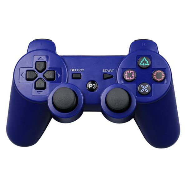 ps3-kontroller dobbel vibrasjon PC datamaskinkontroller USB trådløs bluetooth-kontroller 360-kontroller dobbel vibrasjon snøfnugg-knapp Blue-Snowflake Button
