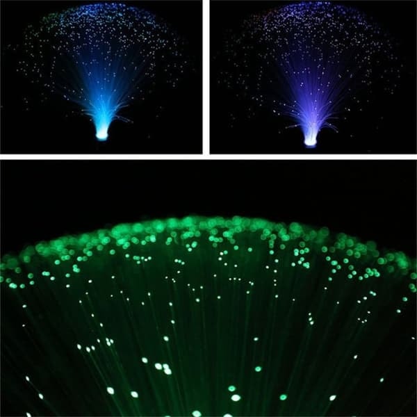 Fiberoptisk Lampe / Fiberlampe - Farveskiftende - 30 cm—pa