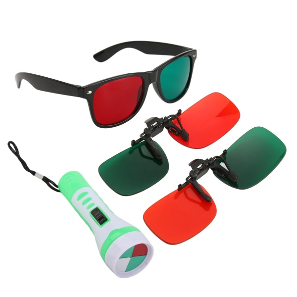 Worth 4 Dot Red Green Glasses Täydellinen suodatus Lisää värikontrastia Vältä poikkeamia Ammattimainen silmätesteri