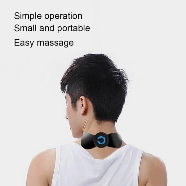 Mini Nakkemassasjeapparat Livmorhalsmassasjeputer Smertelindring EMS MuskelstimulatorLadetype