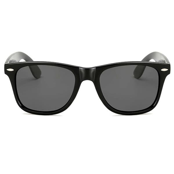 Retro Wayfarer Aurinkolasit Musta Musta Lasi—pa