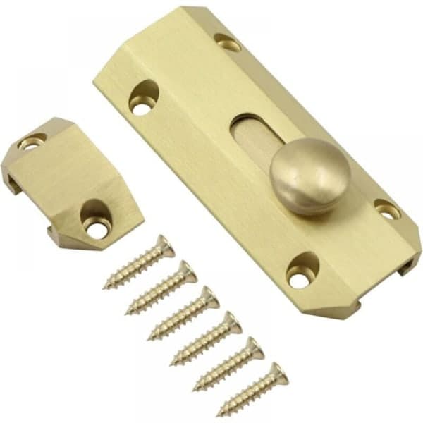 Dörrlås - 9,3 x 3,2 cm - Mässing - Guld Dörrlås - Mässing