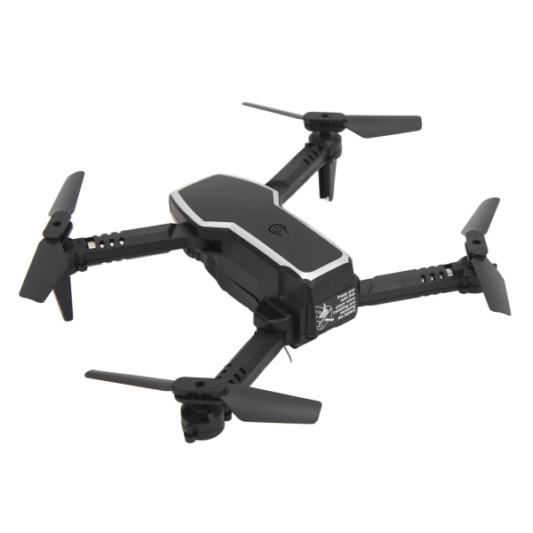 RC Drone taitettava 4K HD -kaukosäädin 4-akselinen ilmakuvausnelikopteri yli 14-vuotiaille lapsille, musta yksikamera