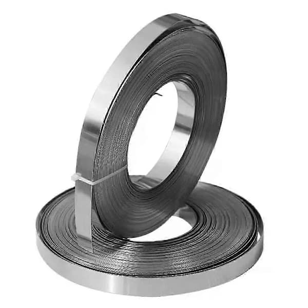 Rustfrit stål 304 Spændebånd 12mm x 0,4mm til Kabelrulle Spolebinding Som Vist