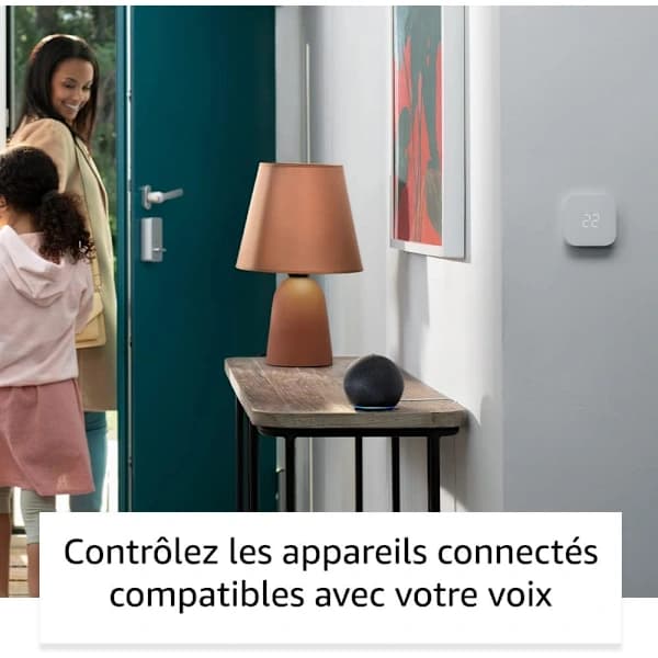 Amazon Echo Dot 4. generation smart højttaler med større lyd og Alexa-kompatibilitet til hjemme-WiFi Bluetooth-højttaler