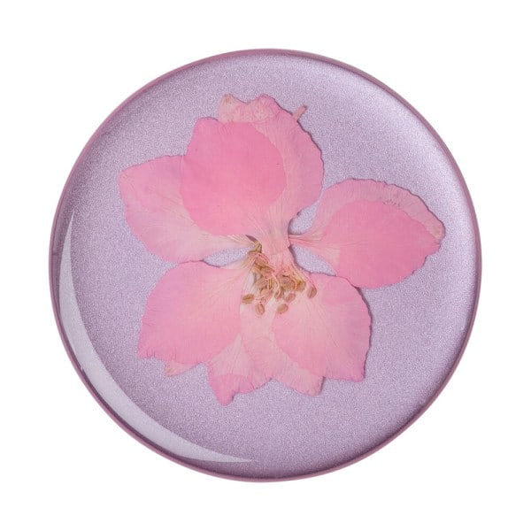POPSOCKETS Presset Blomst Delphinium Avtakbart Grip med Stativfunksjon Premium