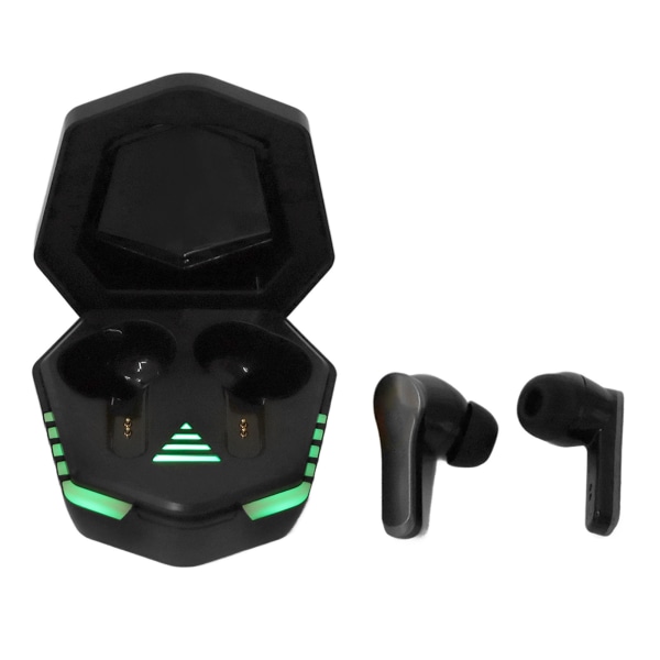 Bluetooth 5.2-øretelefoner Smart Touch Control HiFi Stereo-lyd Trådløse Bluetooth-øretelefoner med cool vejrtrækningslampe
