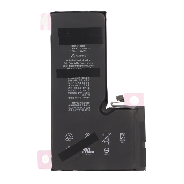 A+ batteri 15,04Wh 3969mAh Kapacitet Li Ion Polymer Ersättningsbatteri 0 Cykel med reparationsverktygssats för IPhone 11 Pro Max A2218 A2161 A2220