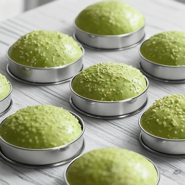 10-pak runde kageringe 4 tommer rustfrit stål dobbeltlags bageforme til mousse, muffins, pandekager, hjemme- og professionel køkkenbrug