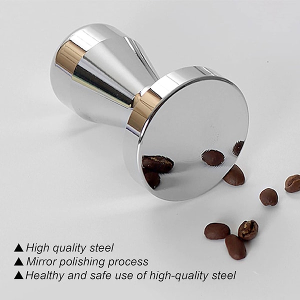 Rostfritt stål Kaffebönpress Kaffetamper