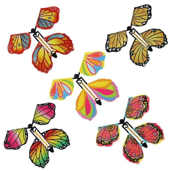 10 kpl Magic Flying Butterfly Perhonen Kortti 3 3