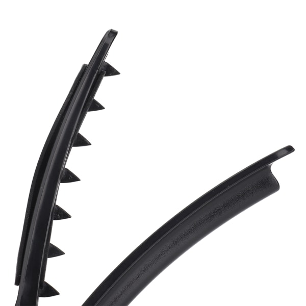 2 stk multifunksjonell hårpartisjonsklips med varmebestandig ark for hårforlengelse (svart)