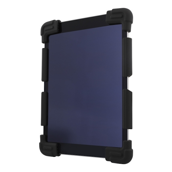 DELTACO silikonecover til 9-11,6\" tablets, stativ, sort