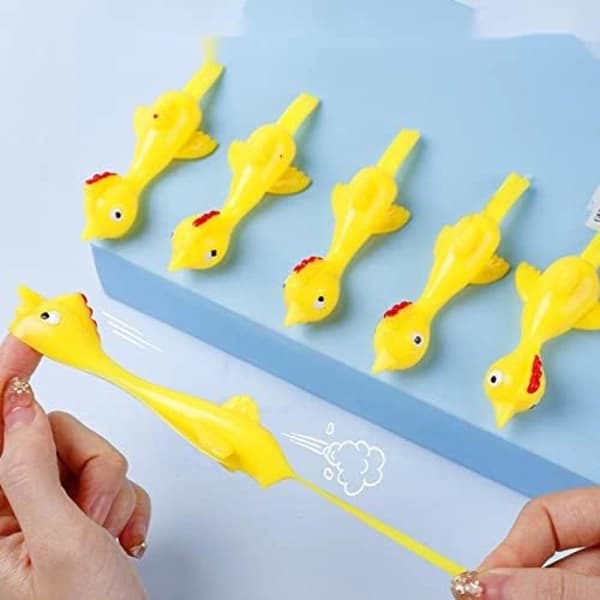Stresslindring, gul kyckling, lämplig för barn, 5-pack