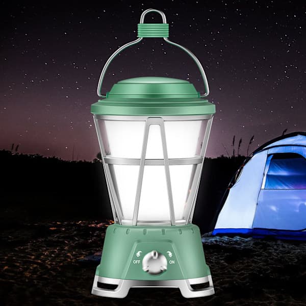 LED-campinglanterne, campinglampe campingbelysning USB Rec