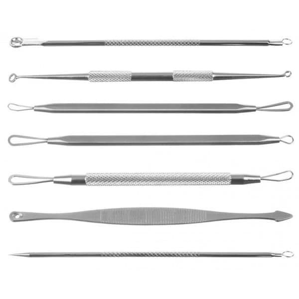 Hudormefjerner Kit / Hudorm Pincet - 7-dele—pa