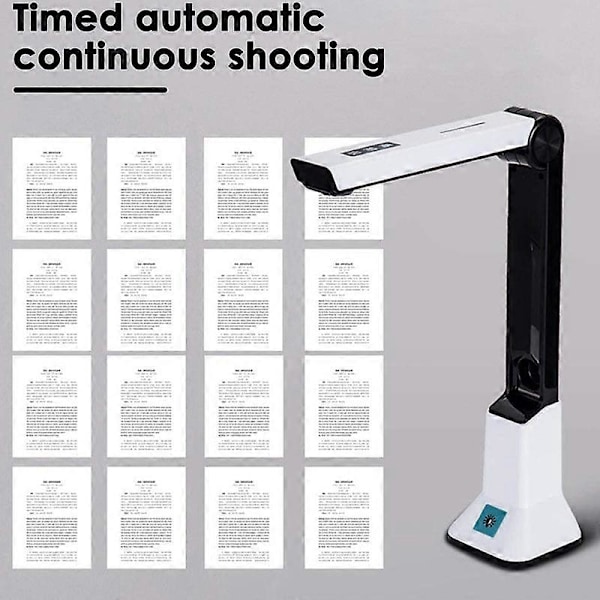 Bærbar High-Definition Scanner, Dokumentkamera med Real-Time Projektion Videooptagelse Funktio.pa