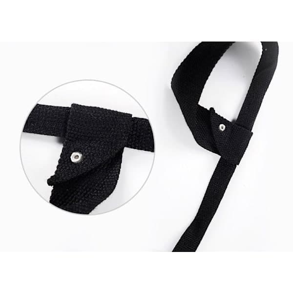 Yogamåtte Bærerem, Måtteholder, Seler, Holdbar Justerbar Sort