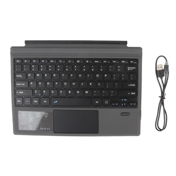 Bluetooth-tastatur Ultratynn bærbart stillegående magnetisk trådløst tastatur med pekeplate for Pro 3 4 5 6 7