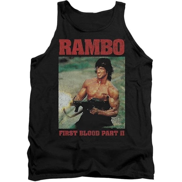 T-skjorte: Rambo First Blood Part II - Størrelse XL