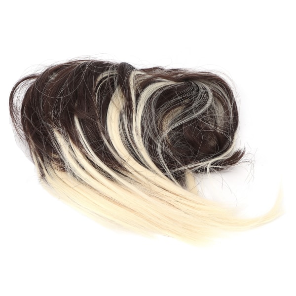 Moderigtigt rodet knoldhår med bånd Tykt pjusket Updo syntetisk hår Scrunchies forlængelse til kvinder pigerQ17-6H613