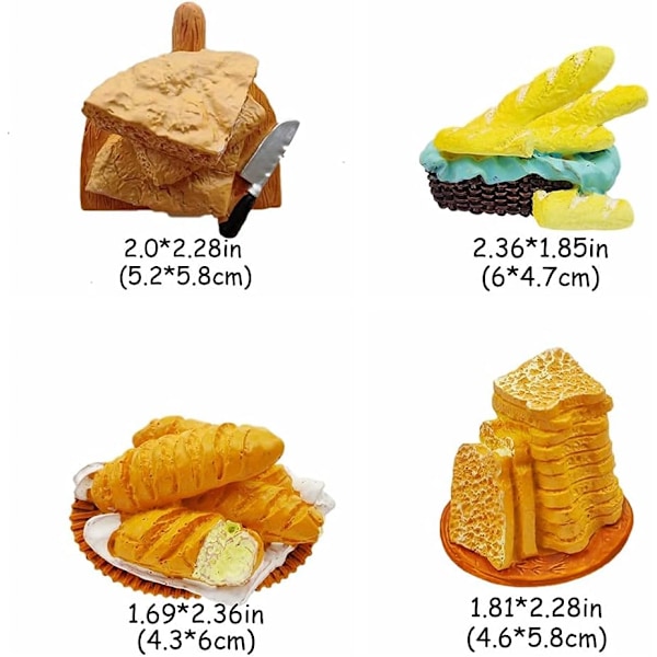 8 kpl/setti 3D Harts Resin Jääkaappimagneetti Sarja Koti Sisustus Jääkaappi Magneettiset Tarrat Valokuva Toimisto Viesti Keittiö Tarvikkeet (Maalaismainen
