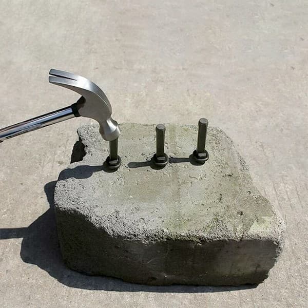 5-pak Sprækkekiler 20 mm / Stenkiler til Stensprængning - Kiler
