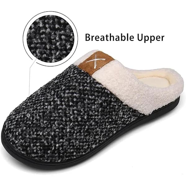 Dam & Herrtofflor Vinter Varma Minnesskumtofflor Inomhus Utomhus Halkfria Tofflor Vit 40/41