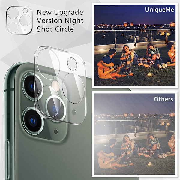 2-pack iPhone 15Pro/ProMax skärmskydd i härdat glas - skydd för kameran, anti-scratch