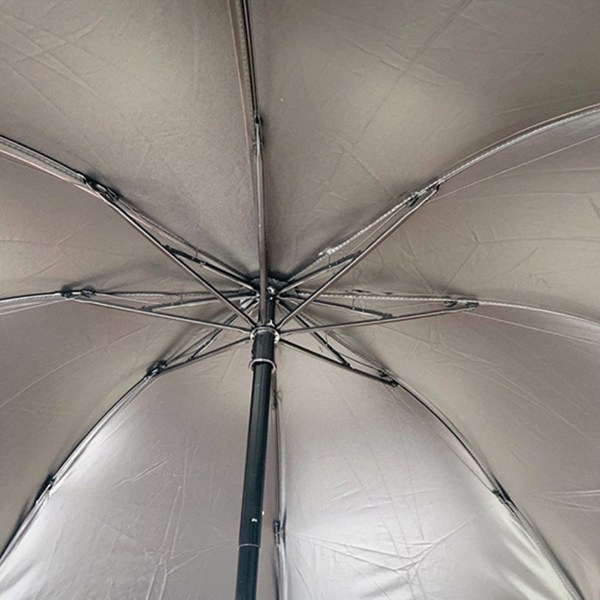 Mote koreansk versjon Solparaply UV-isolasjon Bærbar sammenleggbar paraply Svart vinyl Søt tegneseriemønsterbjørn