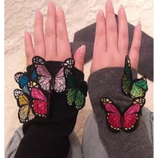 10 Stück Schmetterling Geformt Eisen Auf Patches Für Kleidung St