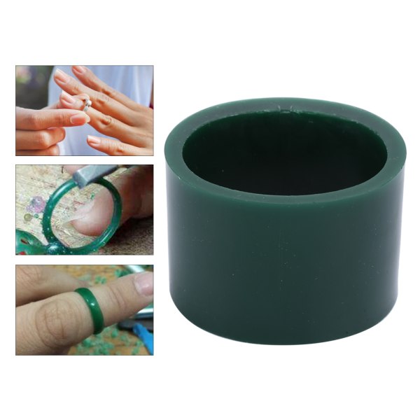 Grönt snidande vaxrör Smycken Smycken Designa molds Armbandstillverkningsmodeller(Äggformade S)