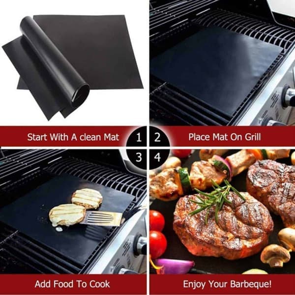 2-Pack Grillmatta Ugnsmatta Bakmatta – Non Stick 40x33cm—pa