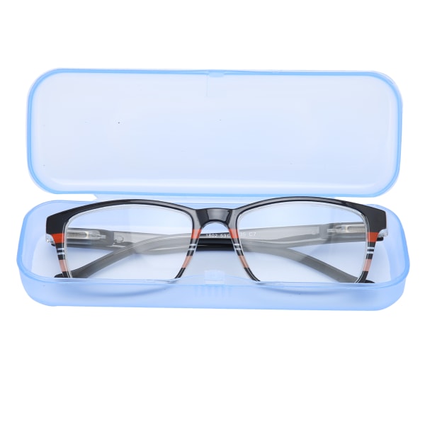 Unisex vanhusten lukulasit teräväpiirto silmälasit silmälasit säilytyslaatikolla (+275)