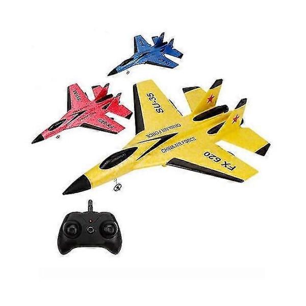 Su 35 RC Flyvemaskine Fjernstyret Flyvemaskine Pilot Su-35 Jagerfly Modelfly Børn Blue